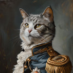 Load image into Gallery viewer, Custom Prince Cat Portrait Canvas – Renaissance Pet Memorial Art
