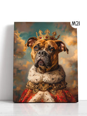 Load image into Gallery viewer, Regal Pet Portrait,Commender Pet Portrait,King Pet Portrait, Custom Dog Portrait, Royal Cat Portrait, Royal Pet Portrait,Christmas Gift