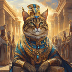 Load image into Gallery viewer, Cleopatra Pet Portrait: Custom Egyptian Royalty Dog Art

