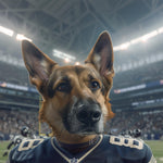 Load image into Gallery viewer, Custom Football Pet Portrait: Personalized Dog Lover Gift
