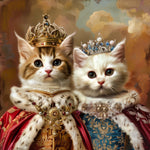 Load image into Gallery viewer, Custom Royal Pet Portrait, Unique King or Queen Dog Memorial Gift
