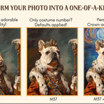 Load image into Gallery viewer, Custom Pet Portrait Digital Download, Digital Custom Pet, Dog Portrait as King, Royal Pet Portrait, Dog Memorial Gift, Cat Portrait
