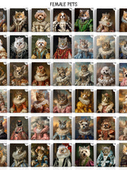 Load image into Gallery viewer, Custom Pet Portrait, Princess Pet Portrait, Cat Painting, Royal Dog Portrait, Custom Art for Dog Lover, Royal Pet Portrait