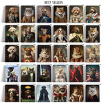 Load image into Gallery viewer, Custom Pet Portraits, Renaissance Cat Portrait, Queen Portrait from Photo, Cat Portrait Canvas Painting, Personalized Gift for Pet Lover
