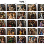 Load image into Gallery viewer, Custom Royal Renaissance Portrait, Personalized Family Canvas
