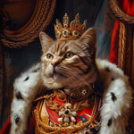 Load image into Gallery viewer, Custom Pet Portrait Digital Download, Digital Custom Pet, Dog Portrait as King, Royal Pet Portrait, Dog Memorial Gift, Cat Portrait
