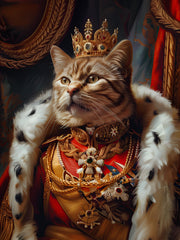 Load image into Gallery viewer, Custom Pet Portrait Digital Download, Digital Custom Pet, Dog Portrait as King, Royal Pet Portrait, Dog Memorial Gift, Cat Portrait