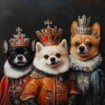 Load image into Gallery viewer, Custom Royal Pet Portrait Painting Canvas | Memorial Gift for dog lovers
