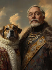 Load image into Gallery viewer, Custom Christmas Pet Portrait from Photo, Perfect Gift for Dog Moms, Cat Lovers, and Pet Owners, Unique Holiday Memorial Art