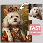 Load image into Gallery viewer, Custom Renaissance Pet Portrait on Canvas, Royal Dog or Cat, Unique Art
