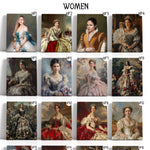 Load image into Gallery viewer, Custom Royal Portrait Art, Personalized Female Renaissance Style
