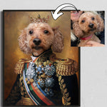 Load image into Gallery viewer, Custom Regal Dog Portrait from Photo Personalized Gift Victorian Canvas Wall Art
