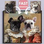 Load image into Gallery viewer, Custom Renaissance Pet Portrait on Canvas, Royal Dog or Cat, Unique Art
