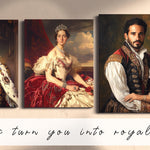 Load image into Gallery viewer, Custom Royal Man Portrait King Human Face Art Fast Turnaround Personalized Christmas Gift
