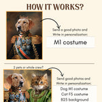 Load image into Gallery viewer, Custom Regal Dog Portrait from Photo Personalized Gift Victorian Canvas Wall Art
