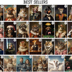 Load image into Gallery viewer, CUSTOM Pet Portrait Oil Painting on Canvas, Regal Dog Cat Art Gift, Handcrafted Art from photo
