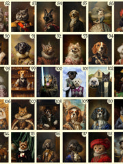 Load image into Gallery viewer, Custom Regal Pet Portrait Canvas, Multiple Cat Dog Art Gift from photo, Original Designed
