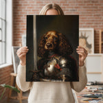 Load image into Gallery viewer, CUSTOM Pet Portrait Oil Painting on Canvas, Regal Dog Cat Art Gift, Handcrafted Art from photo
