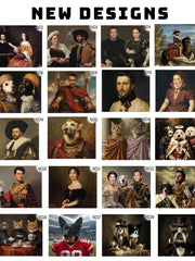 Load image into Gallery viewer, Custom Royal Renaissance Portrait, Personalized Family Canvas