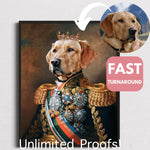 Load image into Gallery viewer, Custom Renaissance Pet Portrait: Royal Dog or Cat Art Design
