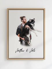 Load image into Gallery viewer, Custom Pet Portrait: Personalized Painting on Canvas, Digital Art
