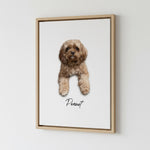 Load image into Gallery viewer, Custom Pet Portrait: Personalized Painting on Canvas, Digital Art
