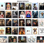 Load image into Gallery viewer, Custom Funny Dog Bathroom Art Reading Newspaper Toilet Portrait Personalized Housewarming Gift
