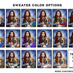 Load image into Gallery viewer, Custom Human and Pet Portrait Funny Gift for Husband Awkward Family Photo Art
