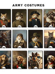 Load image into Gallery viewer, Custom National Guard Cat Portrait Army Pet Art Personalized Gift White House Decor