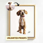 Load image into Gallery viewer, Custom Pet Portrait: Personalized Painting on Canvas, Digital Art
