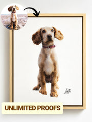 Load image into Gallery viewer, Custom Pet Portrait: Personalized Painting on Canvas, Digital Art