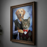 Load image into Gallery viewer, Custom Awkward Family Portrait Ugly Sweater Christmas Pet Art Funny Human Dog
