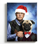 Load image into Gallery viewer, Custom Xmas Painting Portraits Using Pet Photo Personalized Digital Dog Portraits Cat Portraits Custom Dog Painting Portraits
