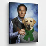 Load image into Gallery viewer, Fully Personalized Dog and Owner Portrait, Pet Gift from Photo Personalized Present Unique Art
