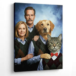 Load image into Gallery viewer, Custom Funny Dog Dad Gift, Pet and Owner Portrait, Personalized Gift for Husband, Man Cave Wall Art, Humorous Dog Portrait, Gift for Him
