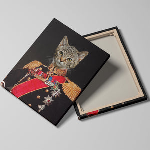 The Commander - Custom Pet Canvas - Your Pet as Commander