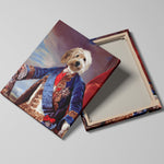 Load image into Gallery viewer, The Blue King - Custom Pet Canvas - Your Pet as Blue King
