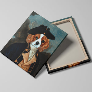 The Captain  - Custom Pet Canvas - Your Pet as Captain