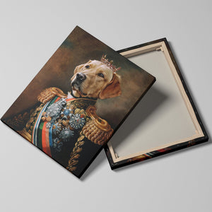 The General - Custom Pet Canvas - Your Pet as King