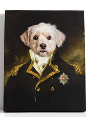 Load image into Gallery viewer, The Grand Admiral  - Custom Pet Canvas - Your Pet as Grand Admiral