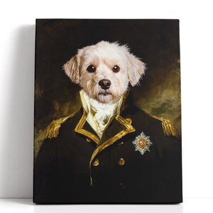 The Grand Admiral  - Custom Pet Canvas - Your Pet as Grand Admiral