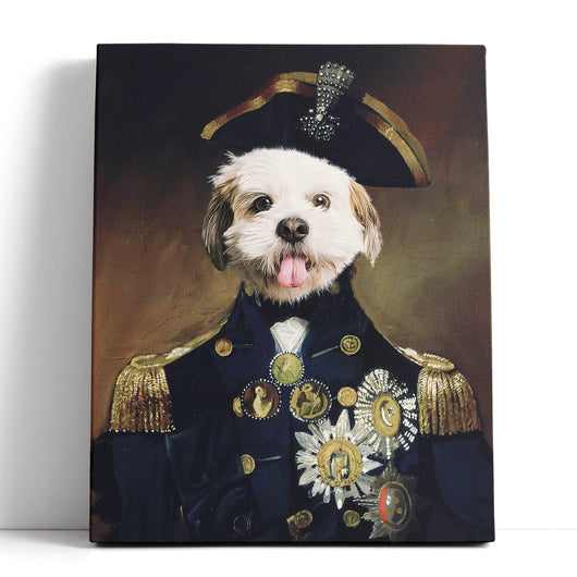 The Vice Admiral - Custom Pet Canvas - Your Pet as Vice Admiral