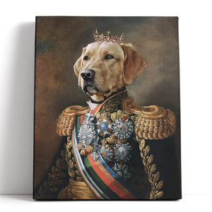 The General - Custom Pet Canvas - Your Pet as King