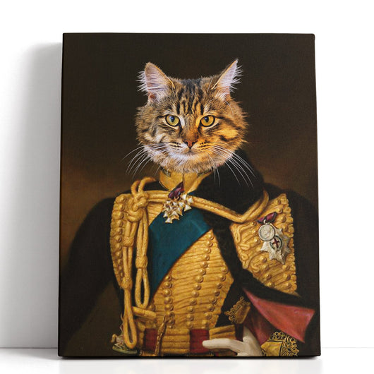 The Major Duke - Custom Pet Canvas - Your Pet as Major Duke