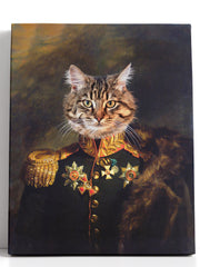 Load image into Gallery viewer, The Rear Admiral - Custom Pet Canvas - Your Pet as Rear Admiral
