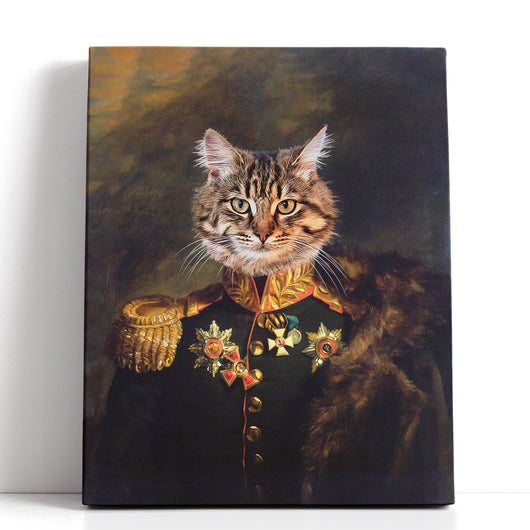 The Rear Admiral - Custom Pet Canvas - Your Pet as Rear Admiral