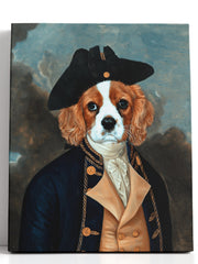 Load image into Gallery viewer, The Captain  - Custom Pet Canvas - Your Pet as Captain
