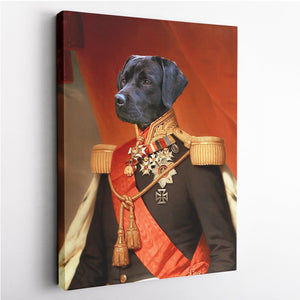 The Marshal  - Custom Pet Canvas - Your Pet as Marshal