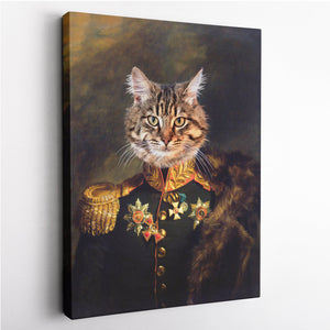 The Rear Admiral - Custom Pet Canvas - Your Pet as Rear Admiral