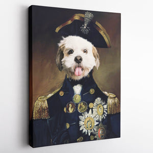 The Vice Admiral - Custom Pet Canvas - Your Pet as Vice Admiral